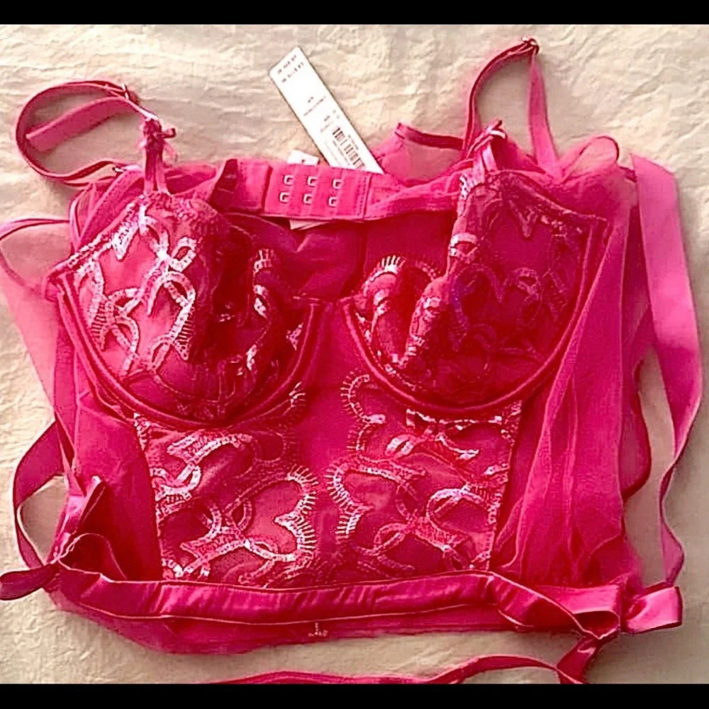 Victoria's Secret Pink Lace Lingerie Set NWT - Picture 7 of 7